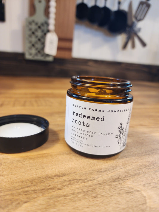 Whipped Beef Tallow Moisturizer - Redeemed Roots